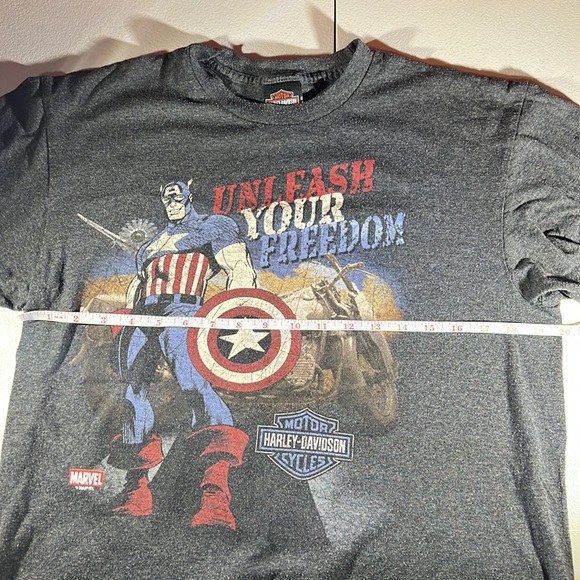 Harley Davidson Marvel men’s graphic tee shirt sleeve tee Orlando FL shop size L - Picture 5 of 6